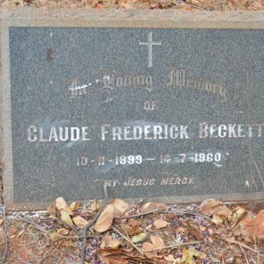 BECKETT Claude Frederick 1899-1960