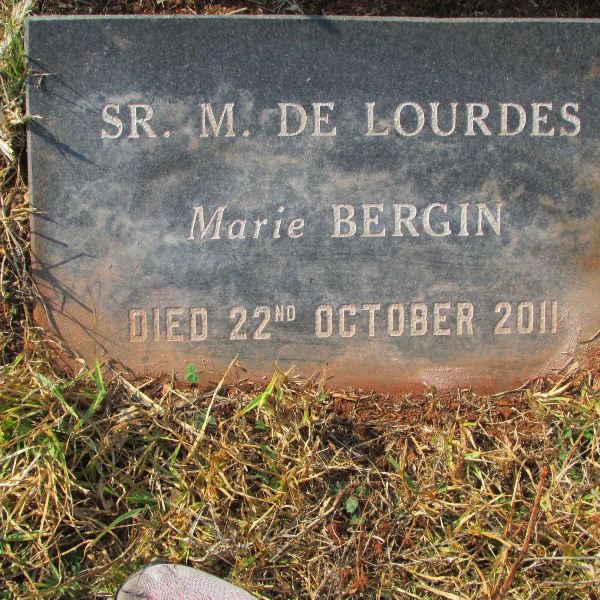 BERGIN M. De Lourdes Marie -2011