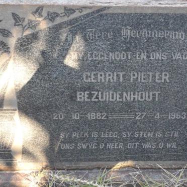 BEZUIDENHOUT Gerrit Pieter 1882-1953