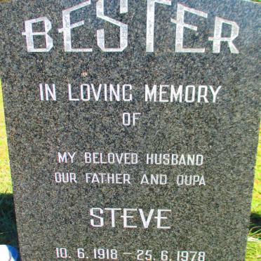 BESTER Steve 1918-1978