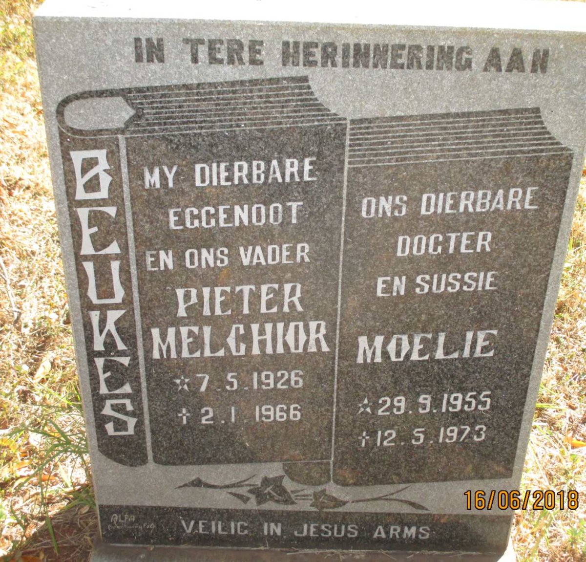 BEUKES Pieter Melchior 1926-1966 :: BEUKES Moelie 1955-1973