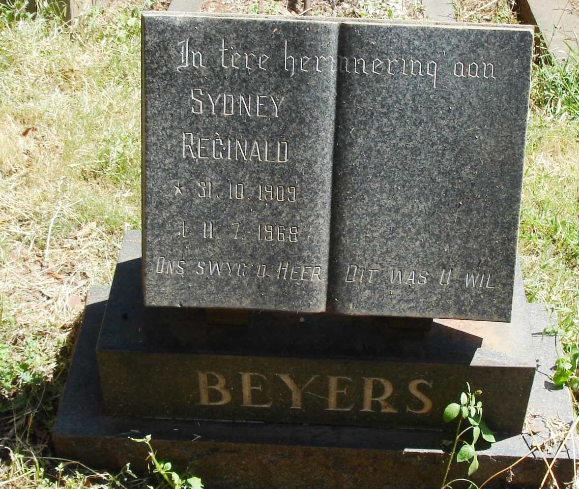 BEYERS Reginald 1909-1968