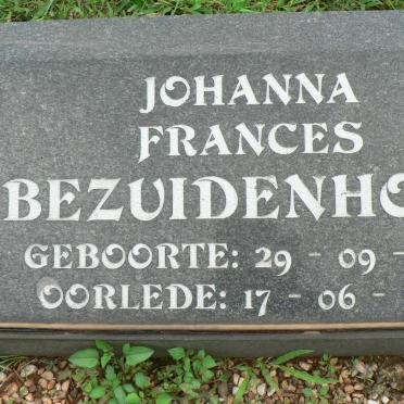 BEZUIDENHOUT Johanna Frances 1919-1997