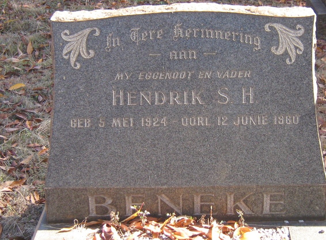 BENEKE Hendrik S.H. 1924-1960