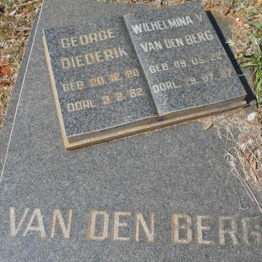 BERG George Diederik, van den 1920-1982 &amp; Wilhelmina 1922-1987