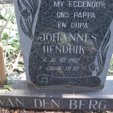 BERG Johannes Hendrik, van den 1912-1970