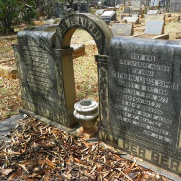 BERG Adriaan Sarel, van der 1893-1960 &amp; Catherina Louisa Sophia 1891-1977
