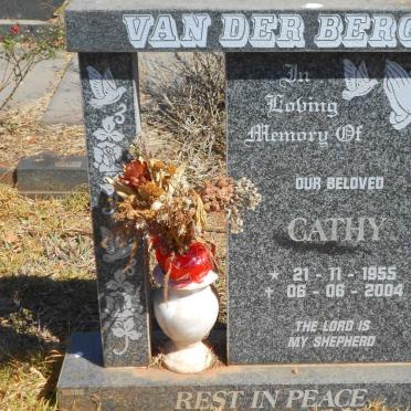 BERG Cathy, van der 1955-2004