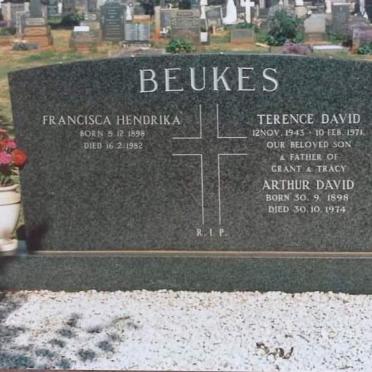 BEUKES Arthur David 1898-1974 &amp; Francisca Hendrika 1898-1982
