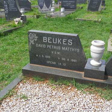 BEUKES David Petrus Matthys 1915-1981