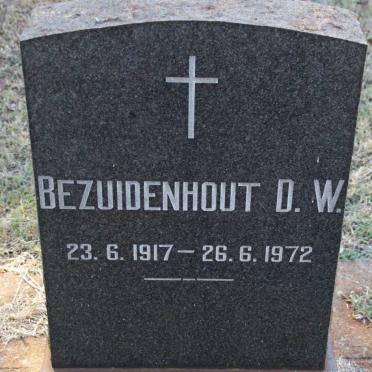 BEZUIDENHOUT D.W. 1917-1972