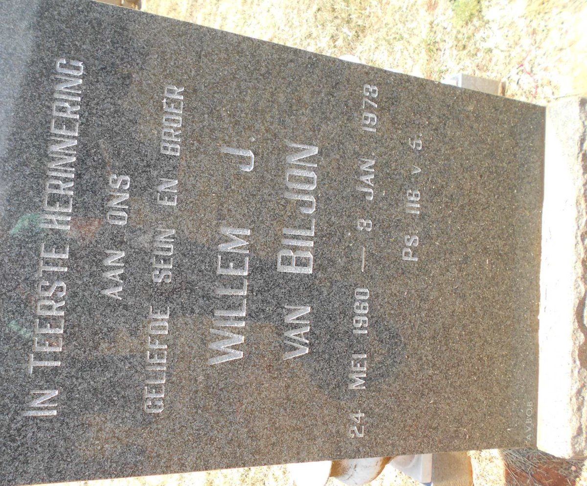 BILJON Willem J., van 1960-1973