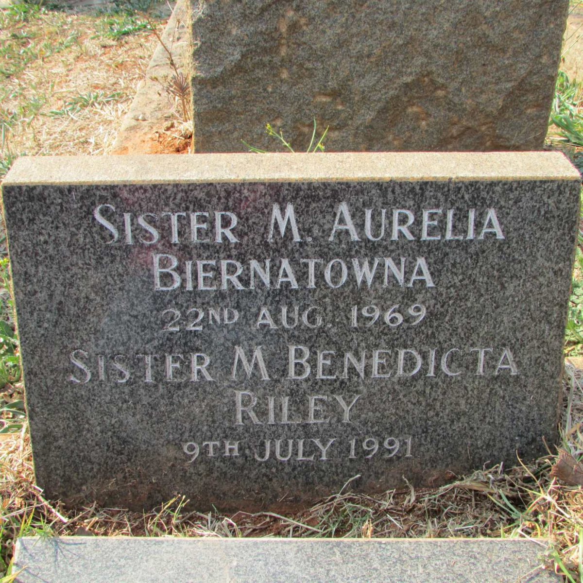 BIERNATOWNA M. Aurelia -1969 :: RILEY Benedicta M. -1991