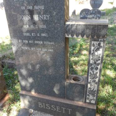 BISSETT John Henry 1909-1957