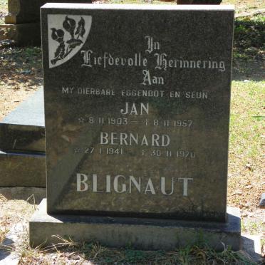 BLIGNAUT Jan 1903-1957 :: BLIGNAUT Bernard 1941-1970