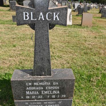 BLACK Thomas Edward 1940-2020 &amp; Maria Emelina 1933-1979