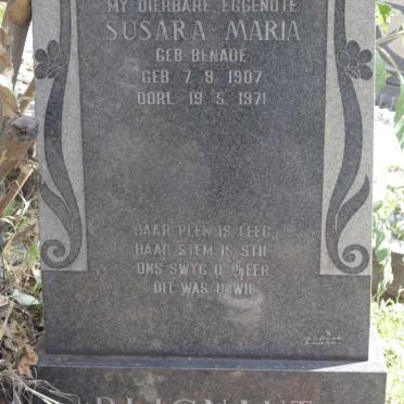 BLIGNAUT Susara Maria nee BENADE 1907-1971