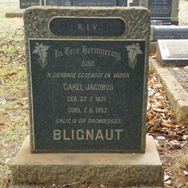 BLIGNAUT Carel Jacobus 1871-1952
