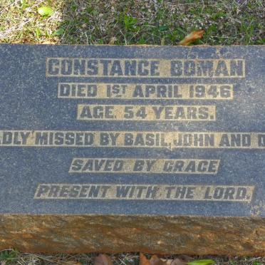 BOMAN Constance -1946