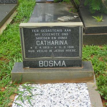 BOSMA Catharina 1913-1981