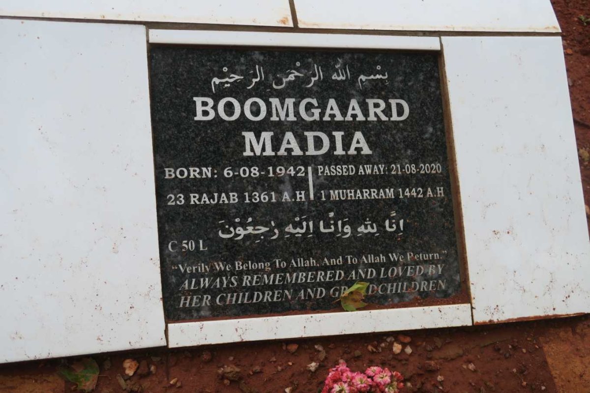 BOOMGAARD Madia 1942-2020