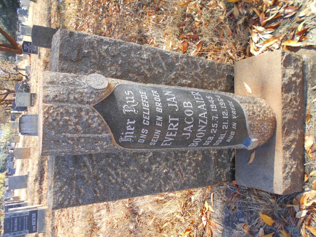 BOONZAAIER Evert Jan Jacob 1945-1964