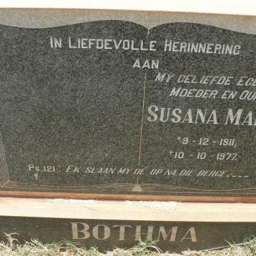 BOTHMA Susana Maria 1911-1977