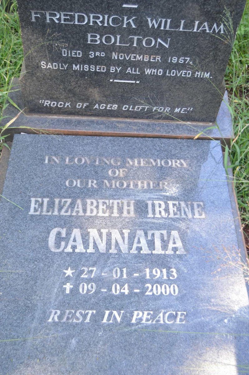 CANNATA Elizabeth Irene 1913-2000