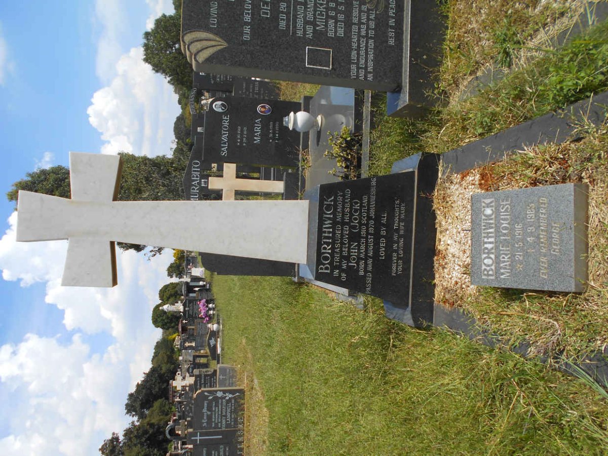 BORTHWICK John 1910-1970 &amp; Marie Louise 1916-1983