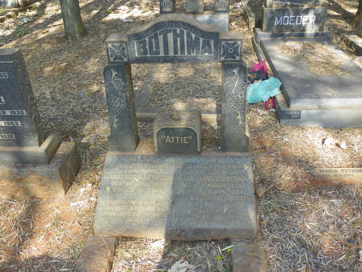 BOTHMA Jan Daniel 1900-1954 :: BOTHMA Tjaart Adriaan 1907-1943  
