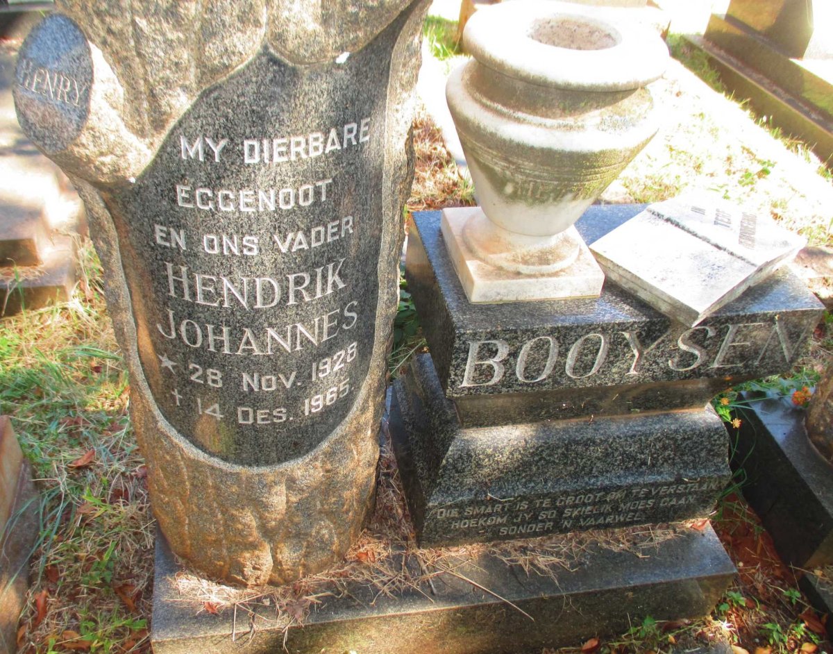BOOYSEN Hendrik Johannes 1928-1965