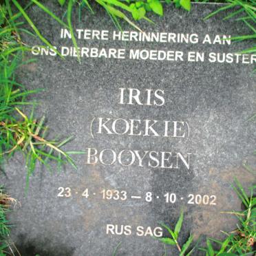BOOYSEN Iris 1933-2002