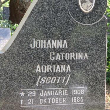 BOOYZEN Fredrick 1899-1970 &amp; Johanna Catorina Adriana nee SCOTT 1908-1985
