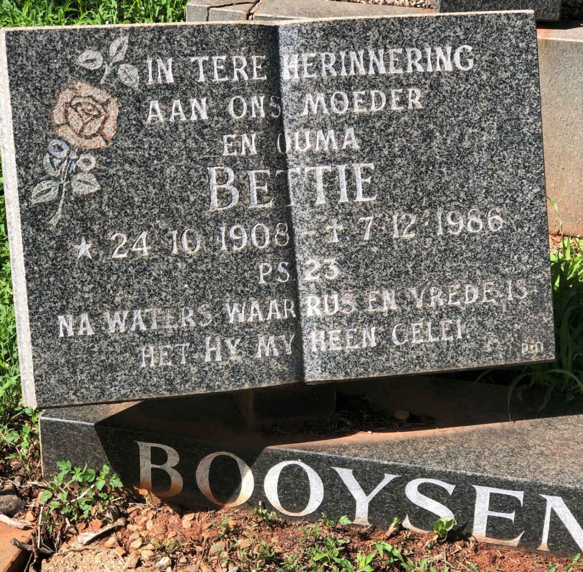 BOOYSEN Bettie 1908-1986