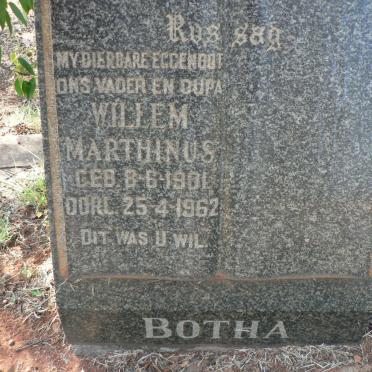 BOTHA Willem Marthinus 1901-1962