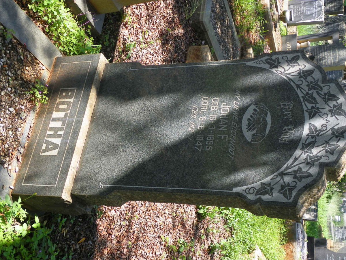 BOTHA Johan F. 1895-1947