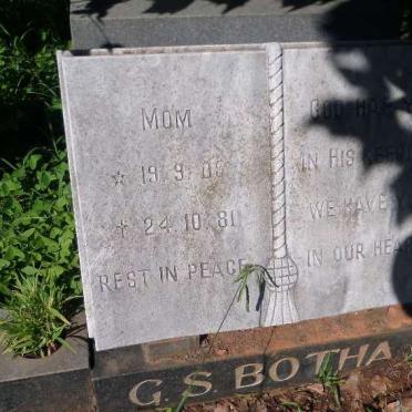 BOTHA G.S. 1905-1981