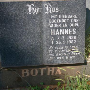 BOTHA Hannes 1926-1982