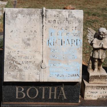BOTHA Rose Mary 1945-1996 :: BOTHA Richard 1975-1976