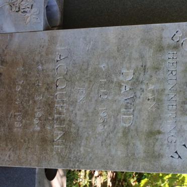 BOTHA David 1958- &amp; Jacqueline VAN WYK 1964-1981