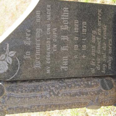 BOTHA Jan H.D. 1920-1970