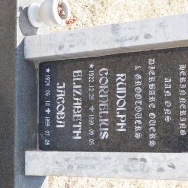 BOTHA Rudolph Cornelius 1922-1969 &amp; Elizabeth Jacoba 1924-1995