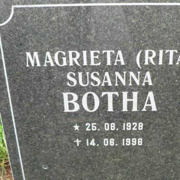 BOTHA Magrieta Susanna 1928-1996