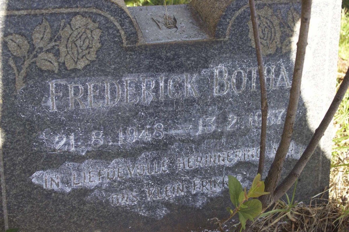BOTHA Frederick 1948-1957