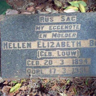 BOTHA Hellen Elizabeth nee LOUW 1894-1951
