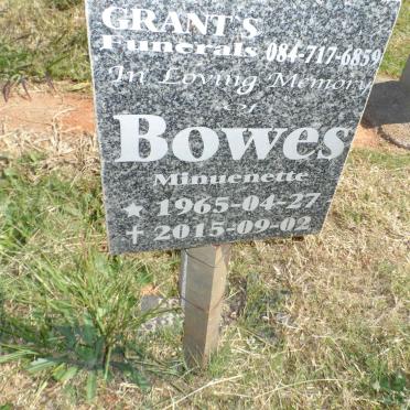 BOWES Minuenette 1965-2015
