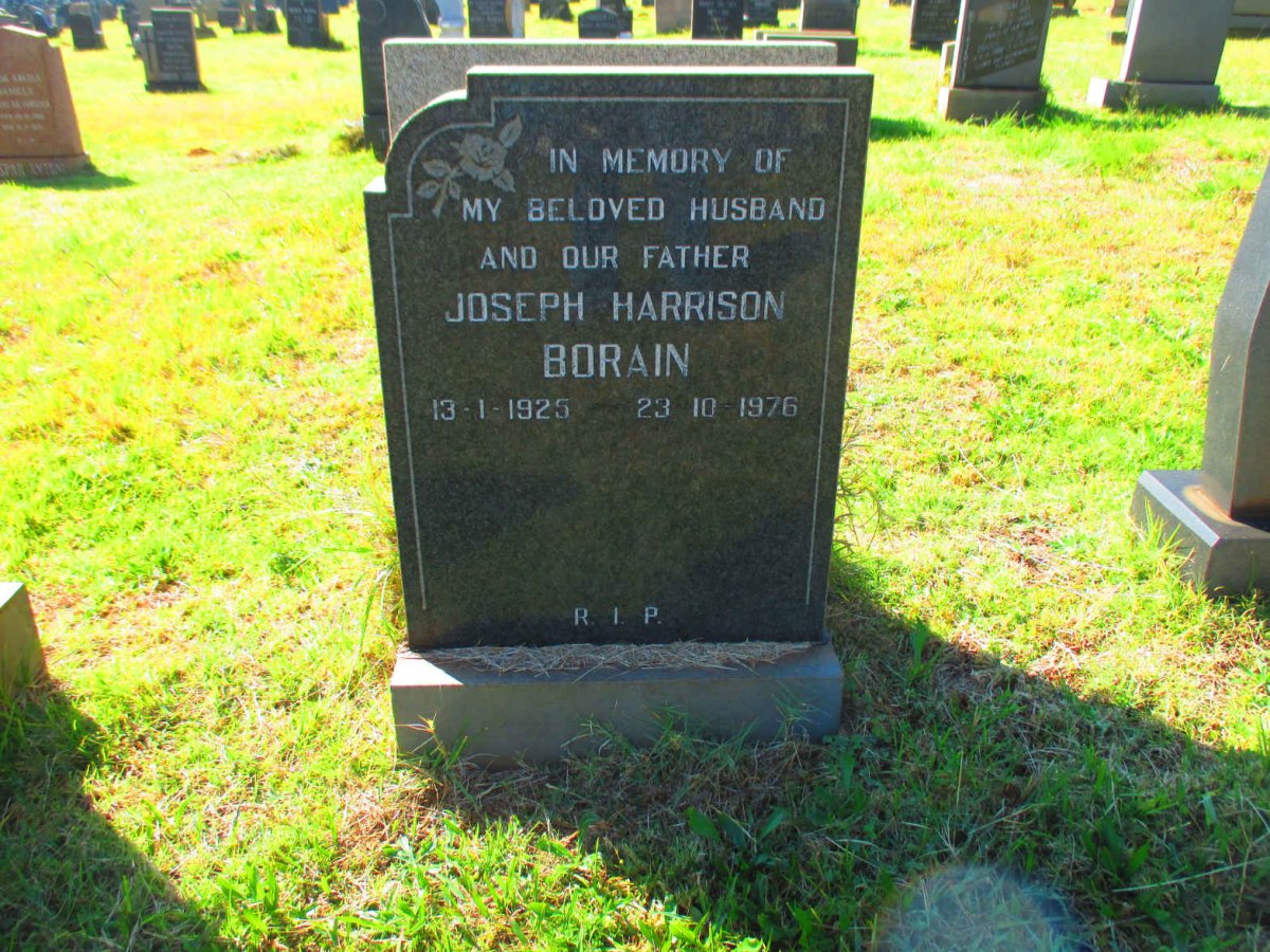 BORAIN Joseph Harrison 1925-1976
