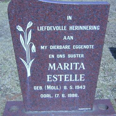 BOOYENS Marita Estelle nee MOLL 1943-1986