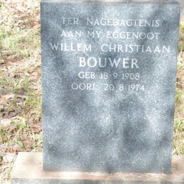 BOUWER Willem Christiaan 1908-1974