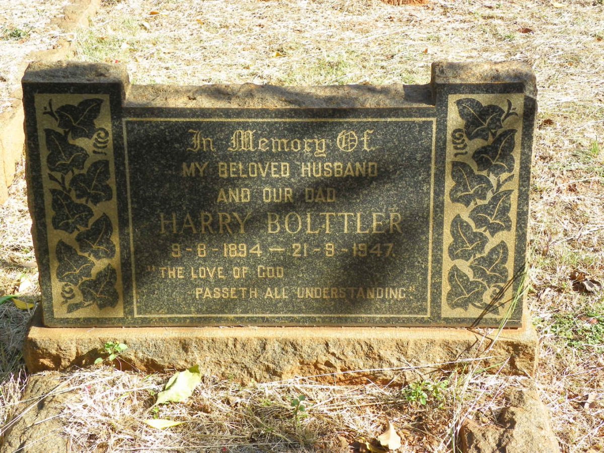 BOLTTLER Harry 1894-1947